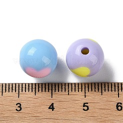 Two Tone Opaque Acrylic Beads&nbsp;SACR-I005-07B