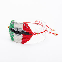 Glass Seed Braided Bead Bracelet&nbsp;BJEW-A121-14A