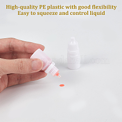 50 Pcs Plastic Glue Bottles with 2Pcs Disposable Plastic Dropper with 2Pcs Transparent Plastic Funnel Hopper&nbsp;AJEW-OC0005-27B