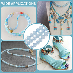 2 Strands Natural Aquamarine Beads Strands&nbsp;G-ME0001-18