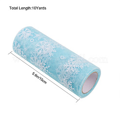 Snowflake Deco Mesh Ribbons&nbsp;OCOR-P010-G12