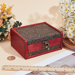 Rectangle Wood & PU Leather Jewelry Boxes&nbsp;CON-CL0001-14A