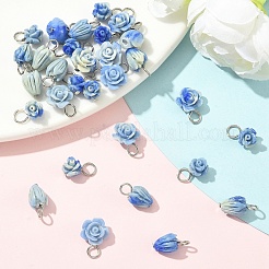 30Pcs 3 Styles Synthetic Shell Pendants&nbsp;PALLOY-YW00133