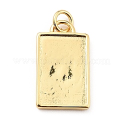 Rack Plating Brass Black Enamel Pendants&nbsp;KK-E015-13G