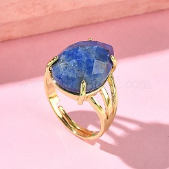 Brass Cuff Open Rings&nbsp;RJEW-D347-04G-14