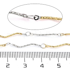 Ion Plating(IP) 304 Stainless Steel Curved Bar Link Chains&nbsp;CHS-M005-02GP
