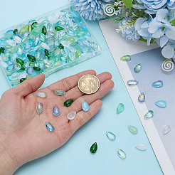 210Pcs 14 Styles Glass Charms&nbsp;FIND-WR0012-05