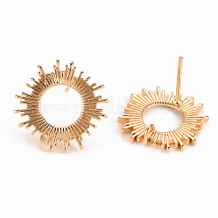 Brass Earring Findings&nbsp;X-KK-S356-248-NF