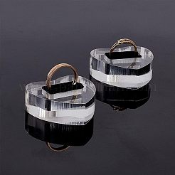 Acrylic with Flannelette Ring Displays&nbsp;RDIS-WH0006-03