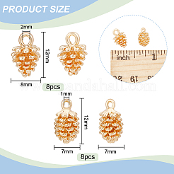 16Pcs 2 Styles Brass Charms&nbsp;KK-BC0010-11