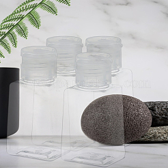 4Pcs 30ml Transparent PET Plastic Refillable Flip Top Cap Bottles&nbsp;AJEW-LP0004-31