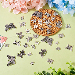 90Pcs 15 Style Tibetan Style Alloy Pendants&nbsp;FIND-TA0003-54
