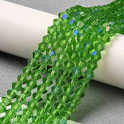 Transparent Electroplate Glass Beads Strands&nbsp;EGLA-A039-T4mm-L03