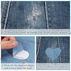 10Pcs 5 Colors Rectangle Self-adhesive Cloth Fabric&nbsp;DIY-CY0003-28