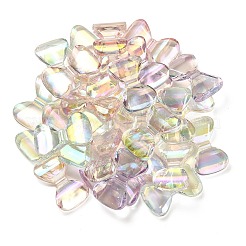 UV Plating Rainbow Iridescent Transparent Acrylic Beads&nbsp;OACR-F006-04