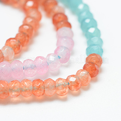 Natural White Jade Bead Strands&nbsp;G-R343-2x4-34