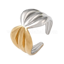304 Stainless Steel Cuff Open Rings&nbsp;RJEW-P192-04A