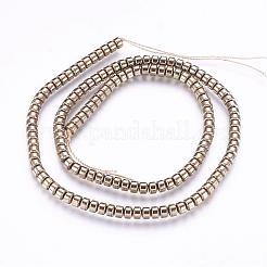 Electroplate Non-magnetic Synthetic Hematite Bead Strands&nbsp;G-P277-02