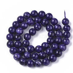 Natural Charoite Beads Strands&nbsp;G-S150-57-8mm