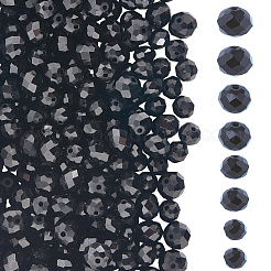 8 Strands 4 Styles Opaque Solid Color Glass Beads Strands&nbsp;EGLA-LT0001-04D