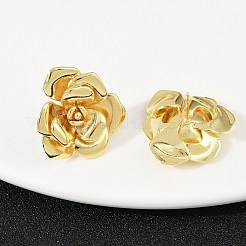Brass Stud Earrings&nbsp;EJEW-S277-08G-B