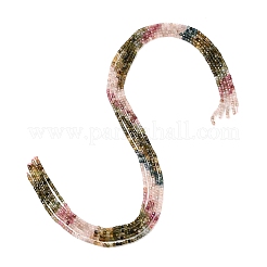 Natural Multicolor Tourmaline Beads Strands&nbsp;G-L634-D01-2.5x2.5mm-A