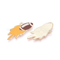 Alloy Enamel Pendants&nbsp;ENAM-T025-02G-08
