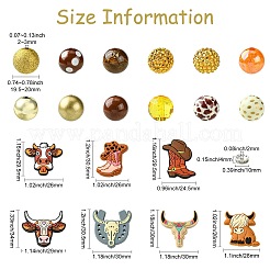 80Pcs DIY Cowboy Theme Findings Beads Kits&nbsp;DIY-CJ0002-48