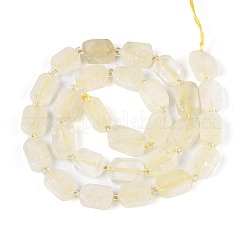 Natural Lemon Quartz(Heated) Beads Strands&nbsp;G-T138-26A-05