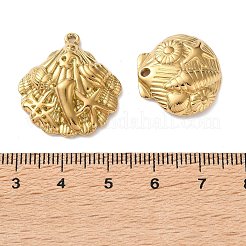 10Pcs 304 Stainless Steel Pendants&nbsp;STAS-P426-03G