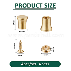 4 Sets Brass Furniture Pads&nbsp;FIND-FH0016-58A