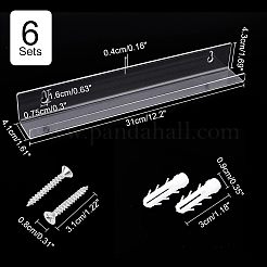 U-Shaped Acrylic Wall-mounted Display Stands&nbsp;ODIS-WH0038-01