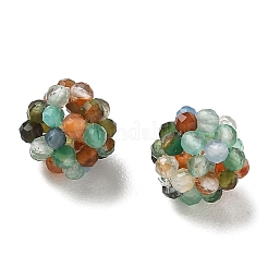 Natural Multi-Color Agate Woven Beads&nbsp;GG-CBA2E9C-F25-01