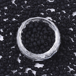 Frosted Colours Glass Beads&nbsp;SEED-S040-03A-01