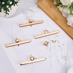 4Pcs Zinc Alloy Twist Bag Lock Purse Catch Clasps&nbsp;PURS-CP0001-03LG