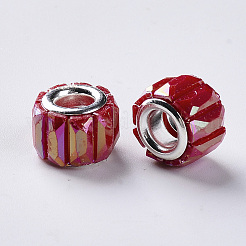 Opaque Resin European Beads&nbsp;LS-RPDL-Q023-A-A02