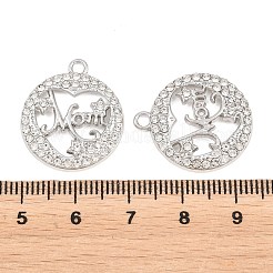 Alloy with Crystal Rhinestone Pendants&nbsp;FIND-C095-07P