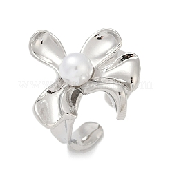 Brass Cuff Rings for Women&nbsp;RJEW-F182-06P