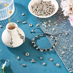 150Pcs 15 Styles Tibetan Style Alloy Beads&nbsp;FIND-TA0007-99