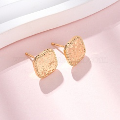 Brass Stud Earrings&nbsp;EJEW-F384-17G-02