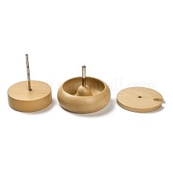 Wood Manual Beading Spinners&nbsp;TOOL-K012-04