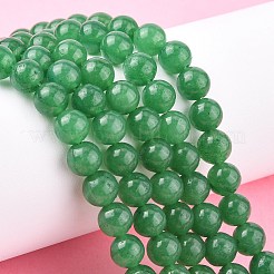 Natural White Jade Bead Strands&nbsp;G-R165-8mm-14