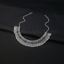 Teardrop Ethnic Style Alloy Glass Rhinestone Bib Necklaces & Dangle Earrings Sets&nbsp;FS-WG130A9-02