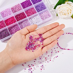 12000Pcs 15 Style 12/0 Glass Round Seed Beads&nbsp;SEED-YW0001-40A