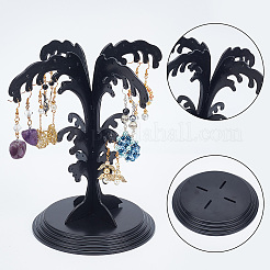 Spray Shaped Plastic Earring Display Trees&nbsp;EDIS-WH0016-037
