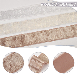 3 Colors Hot Stamping Polyester Frayed Ribbons&nbsp;SRIB-AR0001-20
