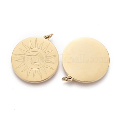 Ion Plating(IP) 304 Stainless Steel Pendants&nbsp;STAS-F256-039G