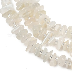 Natural White Moonstone Beads Strands&nbsp;GG-CBA3A44-B03-01
