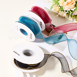 3 Rolls 3 Colors Polyester Organza Ribbon&nbsp;PAAG-CY0001-03B
