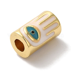 Rack Plating Brass Enamel Beads&nbsp;KK-U019-01G-02